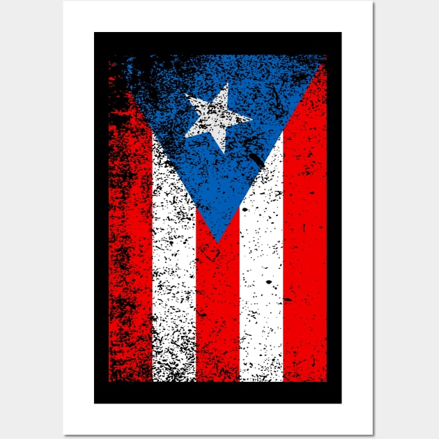 Puerto Rico Flag Puerto Rican Pride Wall Art by PuertoRicoShirts